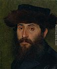 Isidor Kaufmann Portrait of a Man with Streimel painting